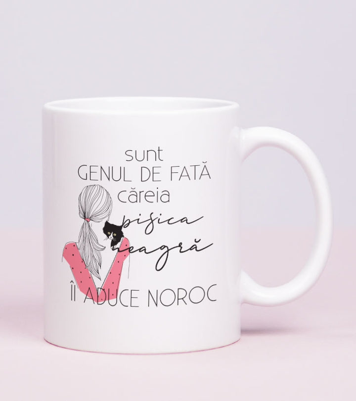 Cadou pentru iubita - Cana personalizata - Black Cat Kind of Girl_catbox_1