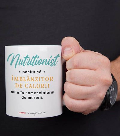 Cadou pentru nutritionisti - Cana personalizata - Nutritionist - catbox 2