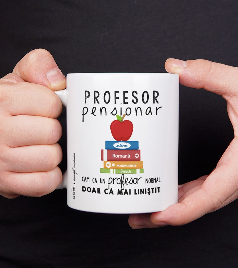 Cana personalizata cadou pentru profesori iesiti la pensie 2