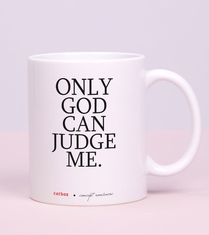 Cana cu mesaj optimist cadou pentru prieteni - No Judgement_catbox 1