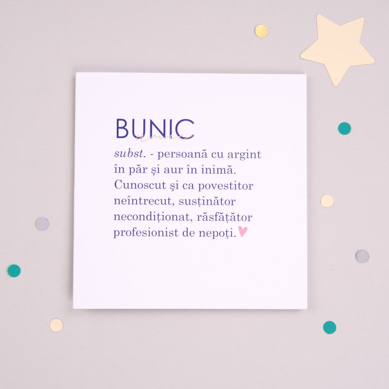 Felicitare cadou pentru bunici - Jocuri de cuvinte - wonderstore
