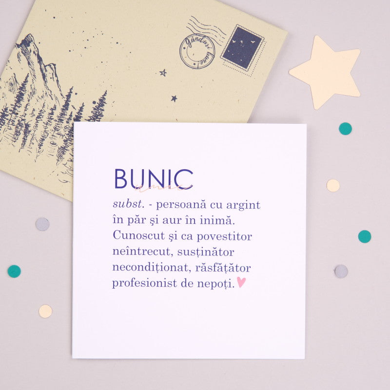 Felicitare cu plic cadou pentru bunici - Jocuri de cuvinte - wonderstore