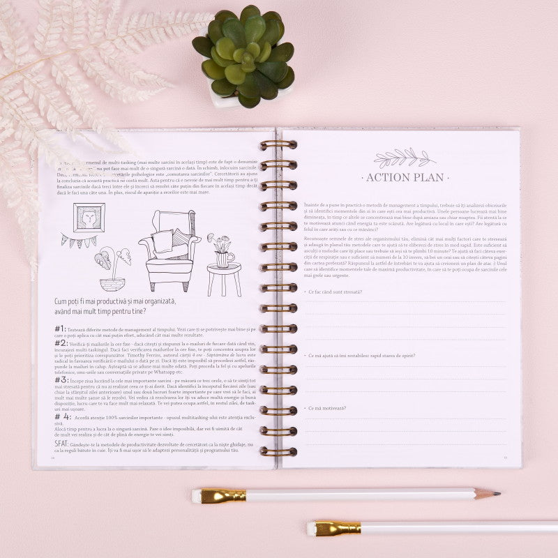 action plan-interior-Planner A5 anual 365 Days - Butterfly Dreams
