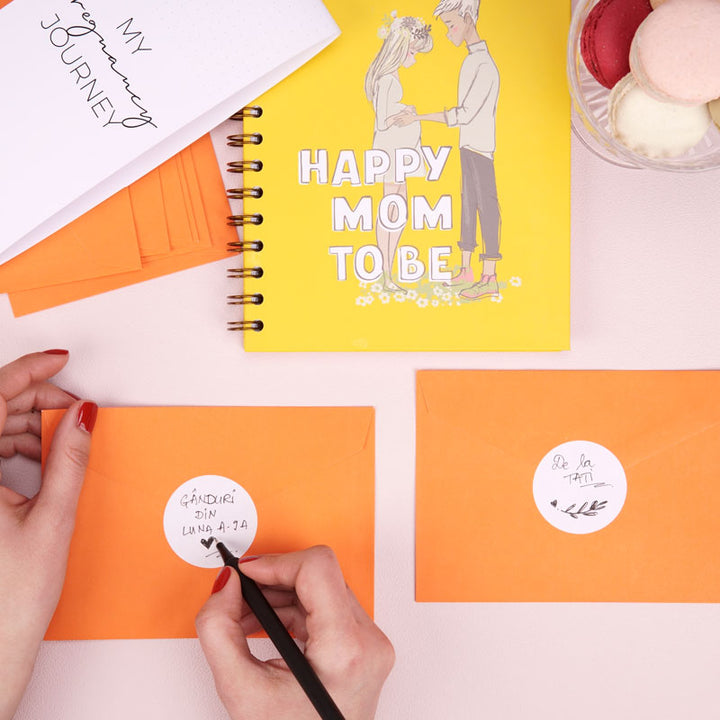 Jurnal de sarcina pentru gravide cu scrisori pentru bebelus - Happy Mom To Be
