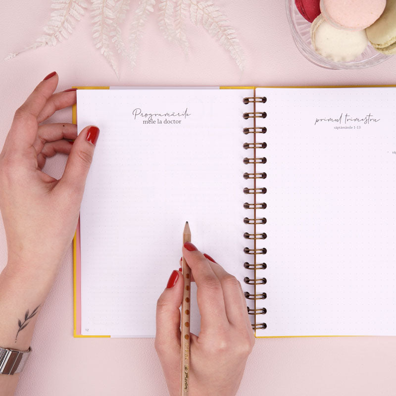 Jurnal de sarcina pentru gravide cu scrisori pentru bebelus - Happy Mom To Be