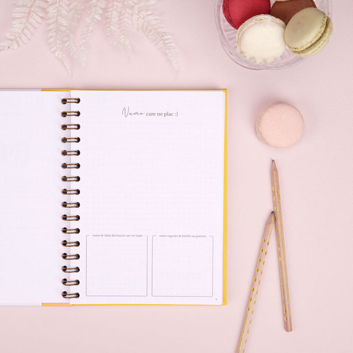 Jurnal de sarcina pentru gravide cu scrisori pentru bebelus - Happy Mom To Be