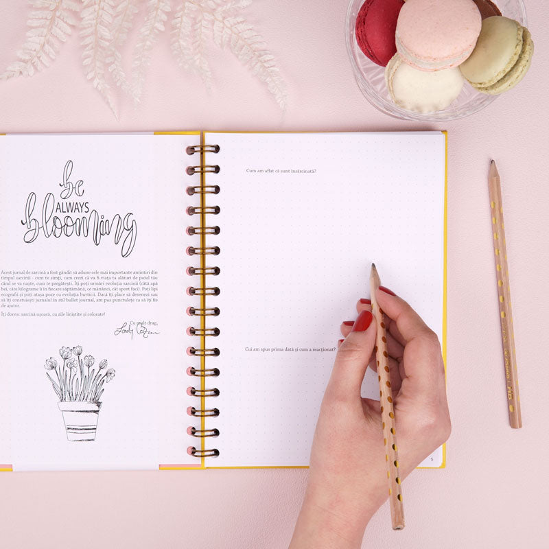 Jurnal de sarcina pentru gravide cu scrisori pentru bebelus - Happy Mom To Be