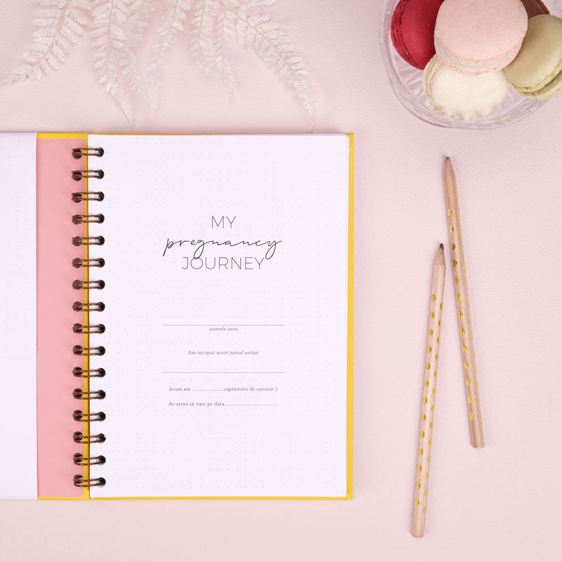 Jurnal de sarcina pentru gravide cu scrisori pentru bebelus - Happy Mom To Be