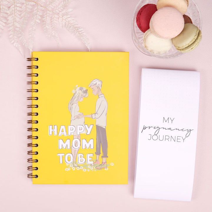 Jurnal de sarcina pentru gravide cu scrisori pentru bebelus - Happy Mom To Be