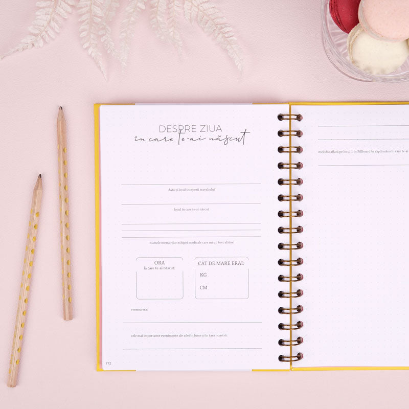 Jurnal de sarcina pentru gravide cu scrisori pentru bebelus - Happy Mom To Be