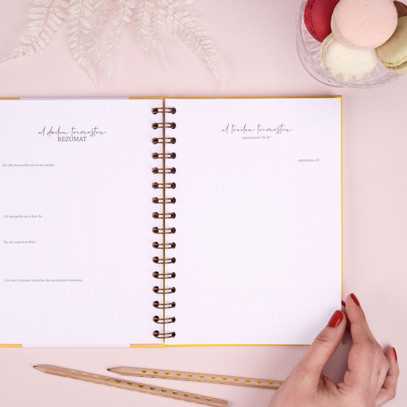 Jurnal de sarcina pentru gravide cu scrisori pentru bebelus - Happy Mom To Be