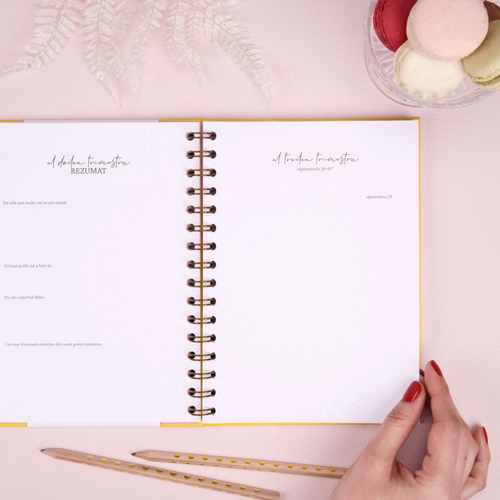Jurnal de sarcina pentru gravide cu scrisori pentru bebelus - Happy Mom To Be