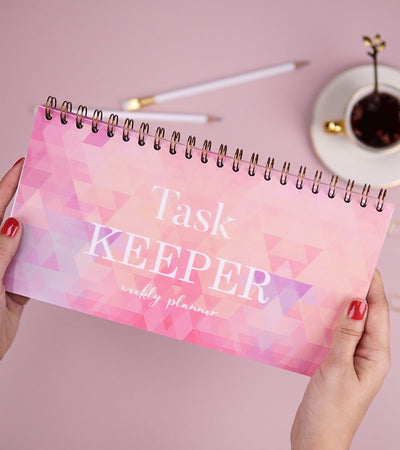 Planner pentru task-uri - Task Keeper-Kaleidoscopic Pink_planner saptamanal_organizare_agenda programari_catbox_2