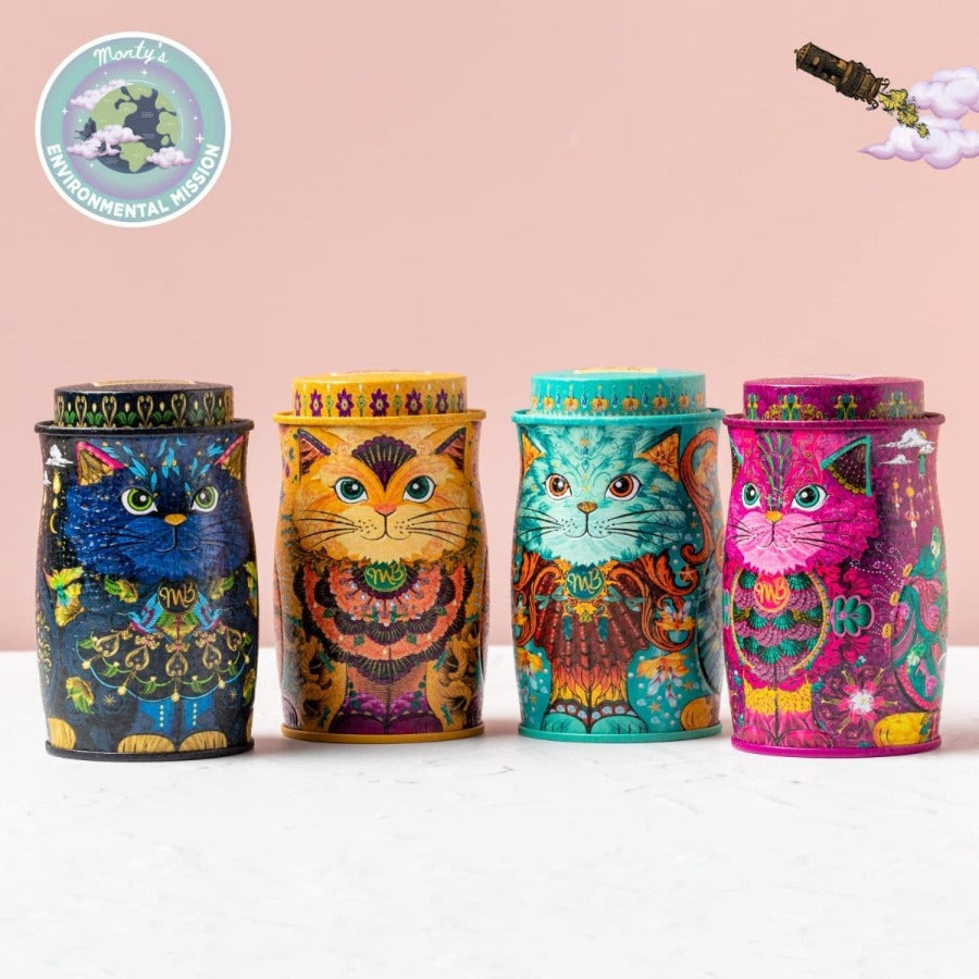 Set 4 cutii cu trufe Monty Bojangles - Persian Cats - cutii metal