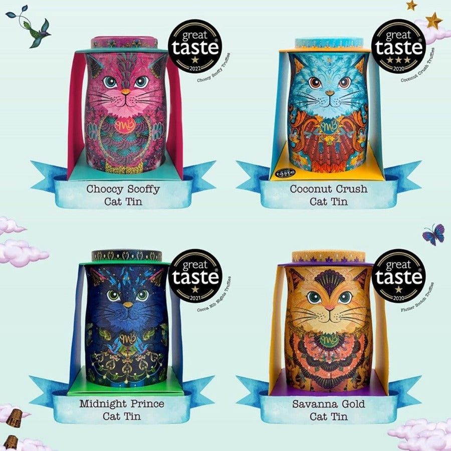 Set 4 cutii cu trufe Monty Bojangles - Persian Cats - sortimente trufe