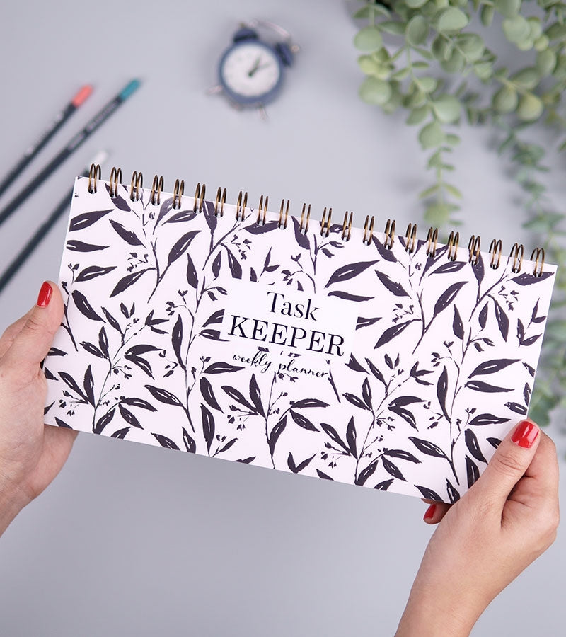 Planner pentru task-uri - Task Keeper-Delicate Leaves_planner saptamanal_organizare_agenda programari_catbox_1